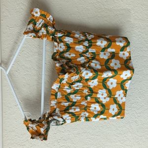 Hanthis printed crop top and matching skirt